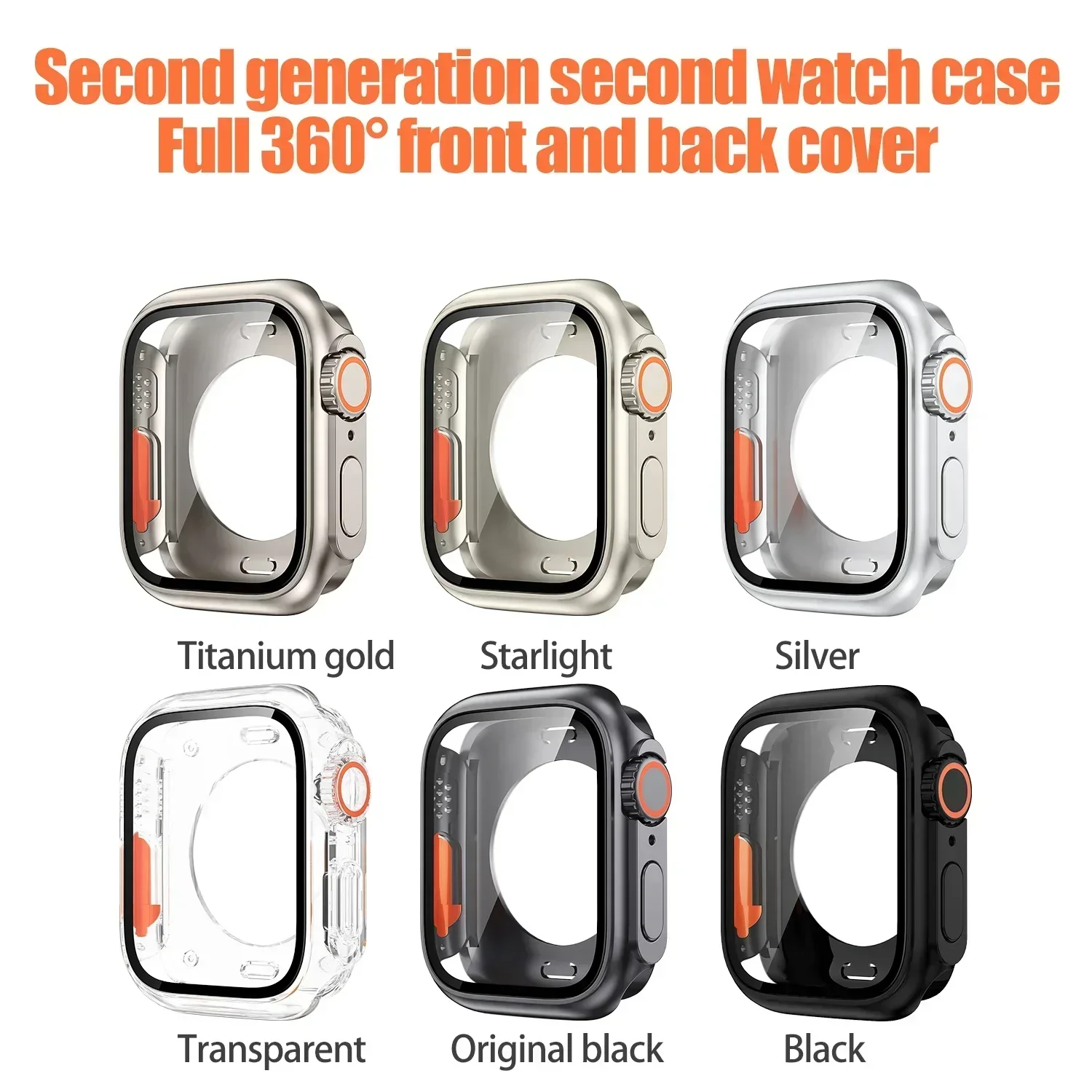 PC Case Screen Protector Hard Shell Tempered Glass Change To Ultra 49mm cover Bumper For Apple Watch Series 9 8 7 4 5 6 SE 45 44 apple watch screen protector case apple watch screen protector watch screen protector case watch cover watch protective case watch case watch protective cover apple watch case watch screen protector glass cover