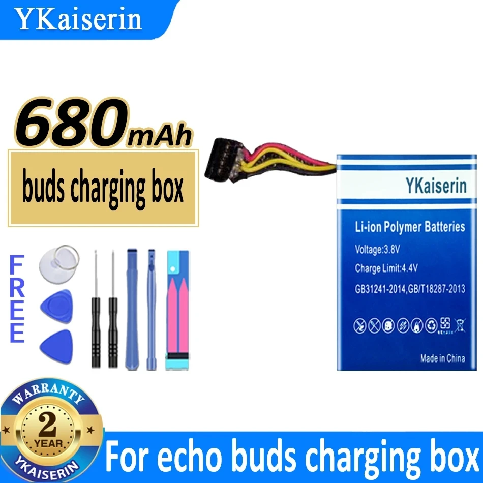 Ykaiserin 680Mah Batteria Di Ricambio St31 Per Echo Buds Bluetooth Auricolare Scatola Di Ricarica Batterie Bateria Garanzia 2 Anni