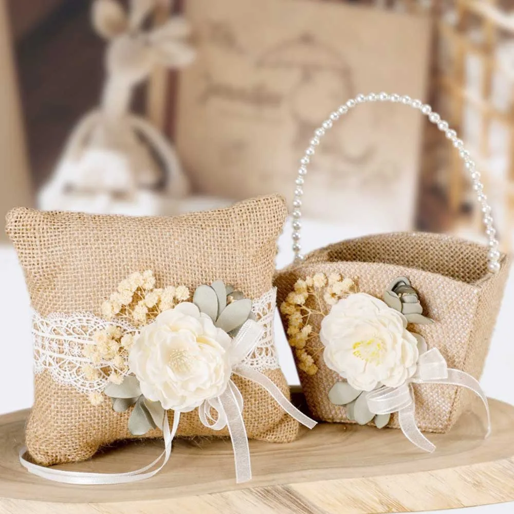 Wedding Ring Set Fofetbfo Wedding Flower Girl Basket And Ring