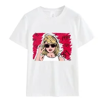 T-Shirt femme 1989 femmes vêtements coton été mode lettre imprimer hauts t-shirts Swift Fans périphérique femme Y2K Streetwear hommes 3