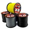 GHOTDA 300M 500M 8 Strands Braided Fishing Line Orange Super Strong Sea Weave Multifilament Lure Lines PE 18-78LB 0.14mm-0.5mm 5