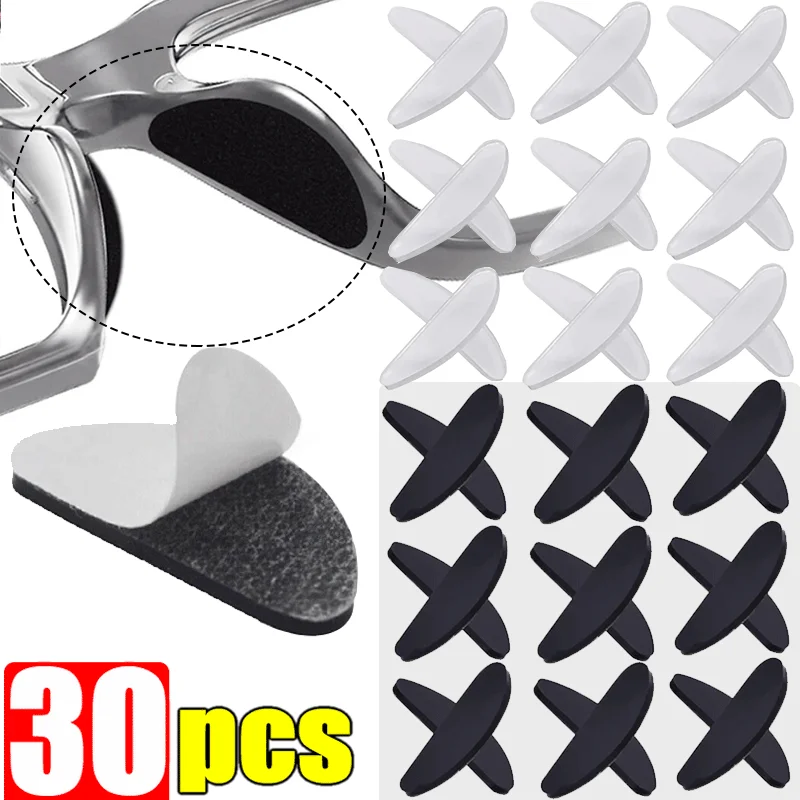 12 Paia Naselli Silicone Per Occhiali - Autoadesivi, Antiscivolo, Forma A D, Per Montature In Plastica - Foto 5