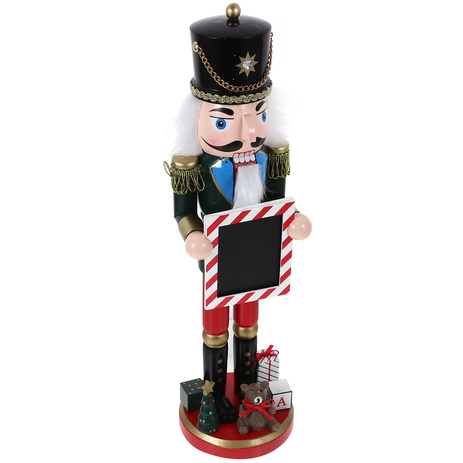 

Wood Christmas Nutcracker Crafts Statue Nutcracker Puppet Ornaments Tabletop Soldier New Year Party Christmas Decorations