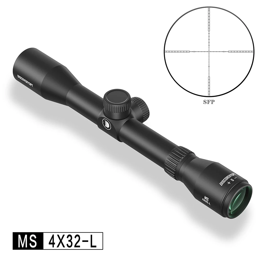 Discovery MS 4X32-L Super Anti-shock Spring Riflescope 1/4 MOA Hunting Scopes Reticle Sight For Airgun Airsoft .177 .22