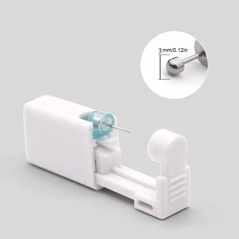 Disposable Sterile Ear Piercing Kit 1Pc Cartilage Tragus Helix Piercing Gun No Pain
