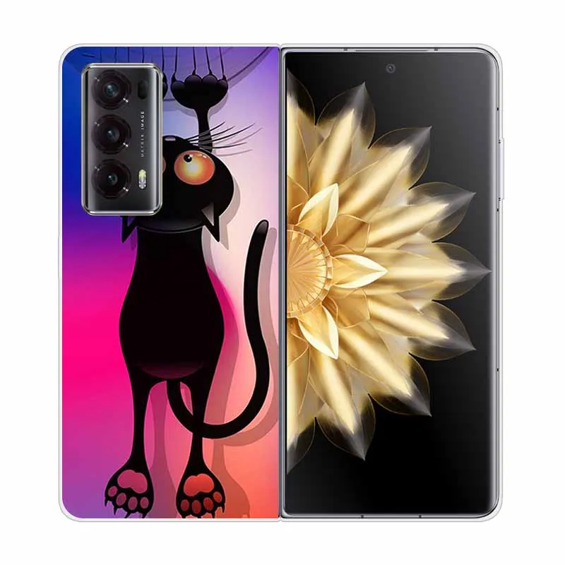 Enhanced Clear Print Hard Case with Wolf and Lion Design