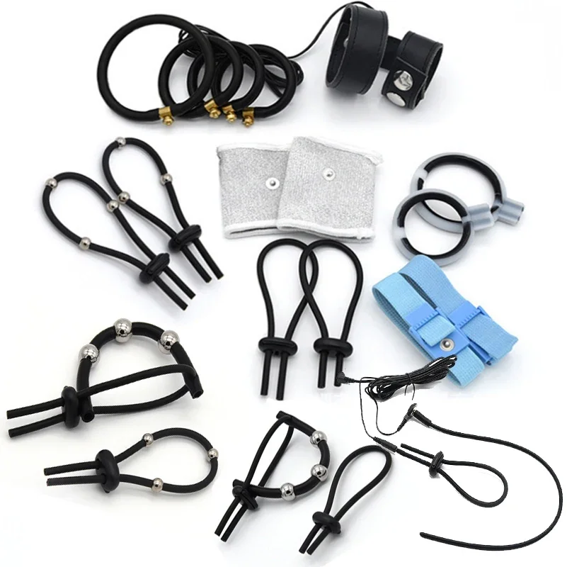 Electro Sex Toys electric sex toys Electro schocker Stimulation Massage Masturbation Pulse Anal Butt Plug Penis Ring Nipple Clamp Massage Gloves/Pad E-stim sex toy