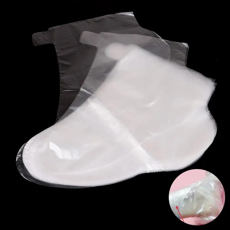 100pcs Disposable Foot Covers One off Foot Cover Transparent Film Foot