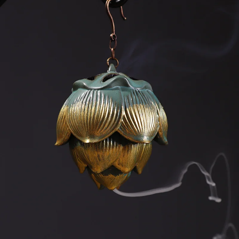 0012 Backflow Incense Burner Household Ceramic Ornaments Hanging Incense Burner Creative Indoor Sandalwood Bedroom Art