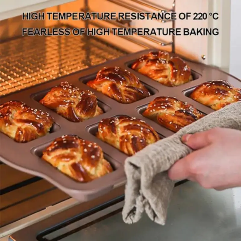 Reusable 8-Cavity Mini Loaf Baking Pan