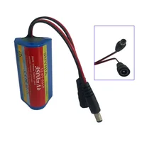 Batterie Li-Ion Rechargeable 3S1P 18650, 12V, 9800mAh, pour caméra de vidéosurveillance, alimentation de secours, avec chargeur 12.6V 3