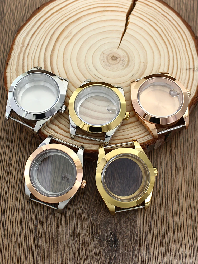 36/39 MM stil für Datejust Oyster Uhrengehäuse Schräge Lünette Saphirglas Für NH35 NH36 NH34 4R36 8215 movt PVD 316L Zubehör – Detail 13