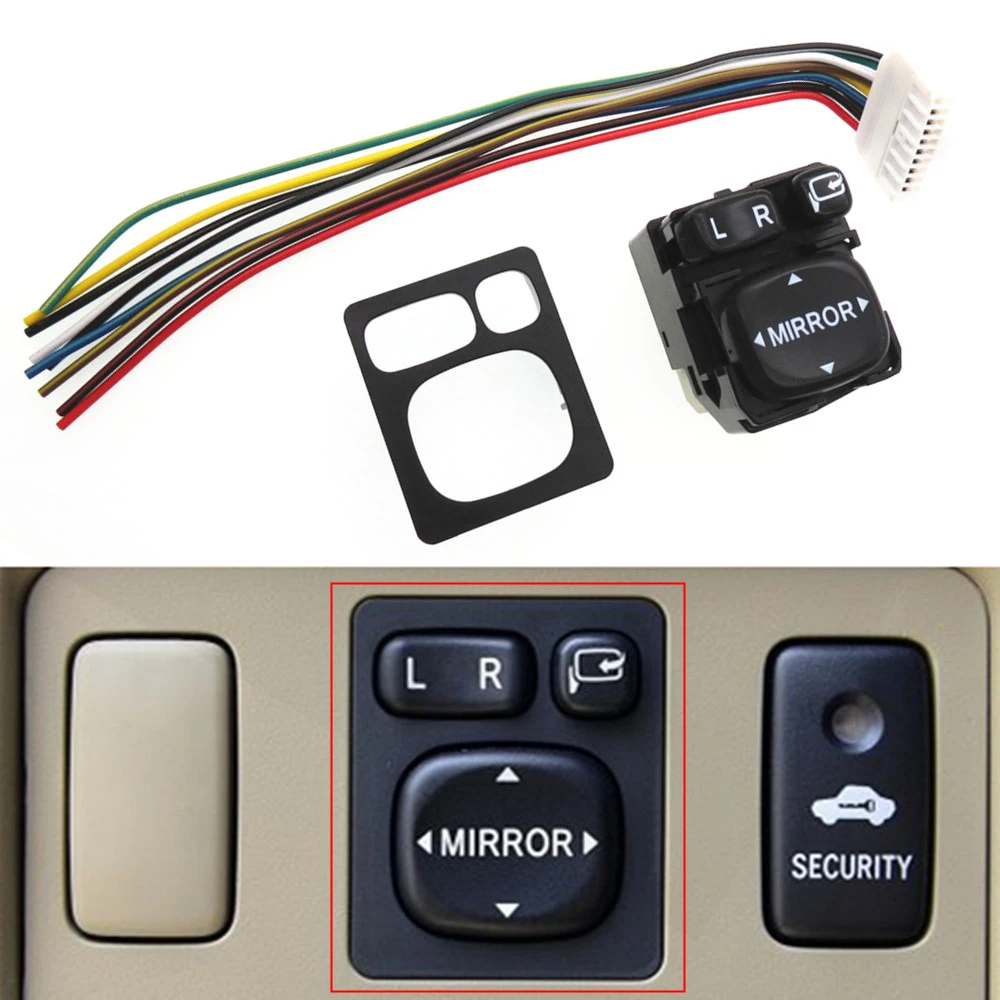 84872-52040-Car-Rear-View-Folding-Mirror-Control-Switch-Button-Adjuster ...