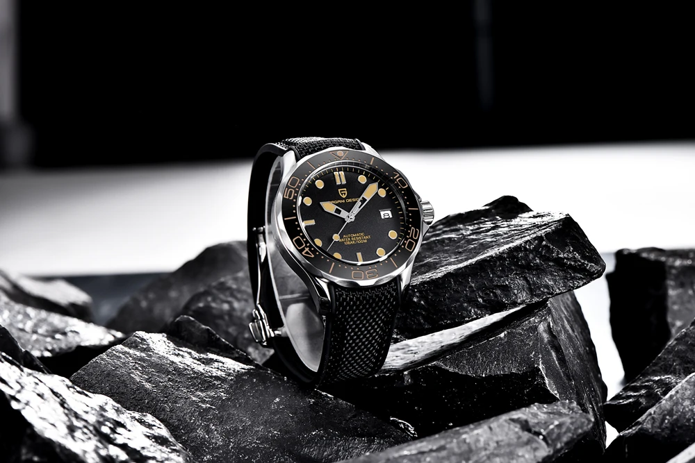 Pagani Design Luxury Automatic Men Wristwatch Sapphire AR Diver Image 3