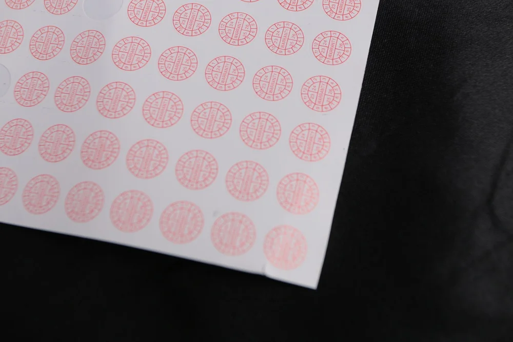 10mm round self adhesive fragile paper sticker warranty void if peel broken with year month shipping seal sticker 1000pcs lot