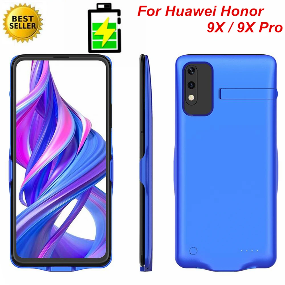 

6500Mah Power Case For Huawei Honor 9X 9X Pro Battery Charger Case Smart Phone Stand Cover For Huawei Honor 9X Power Bank