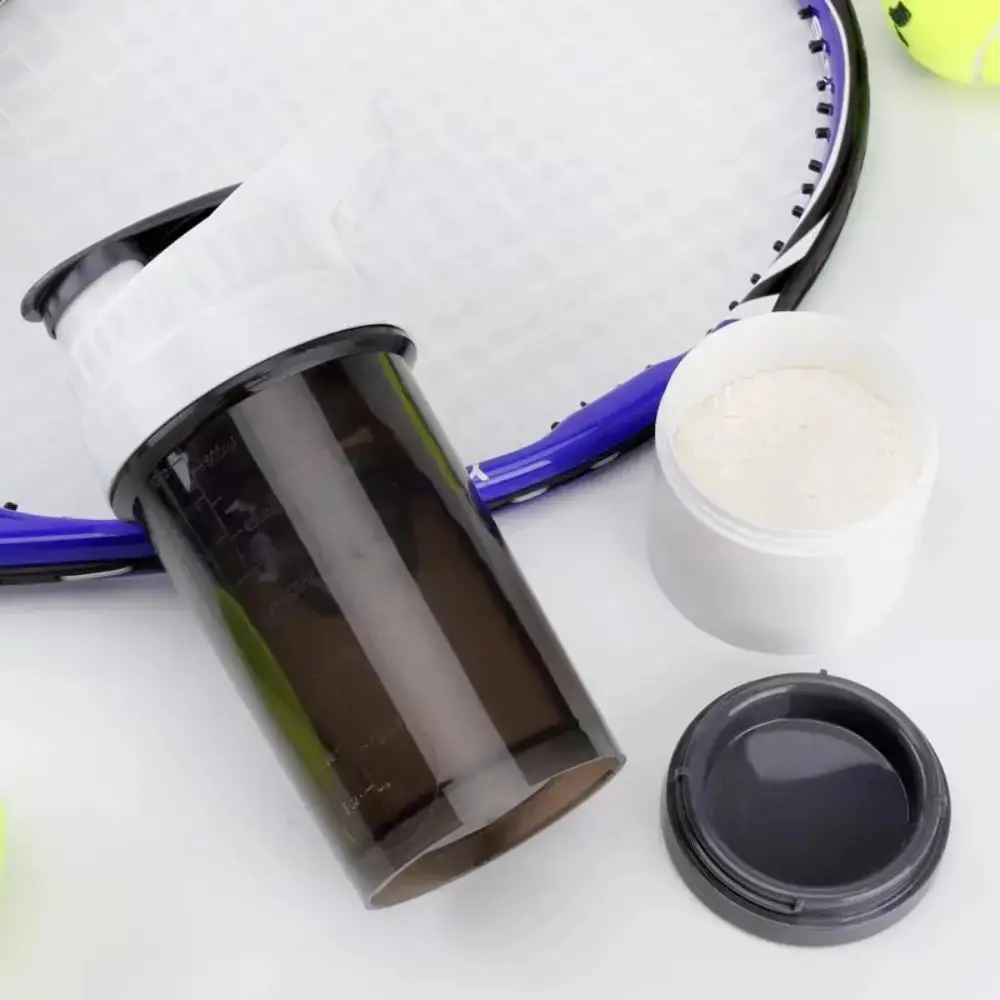 Shaking Cup Shaking Cup Food Grade Powder Box Three-Layer Shaking Cup Protein Powder Fitness Sports Shake Mixing Water Glass
