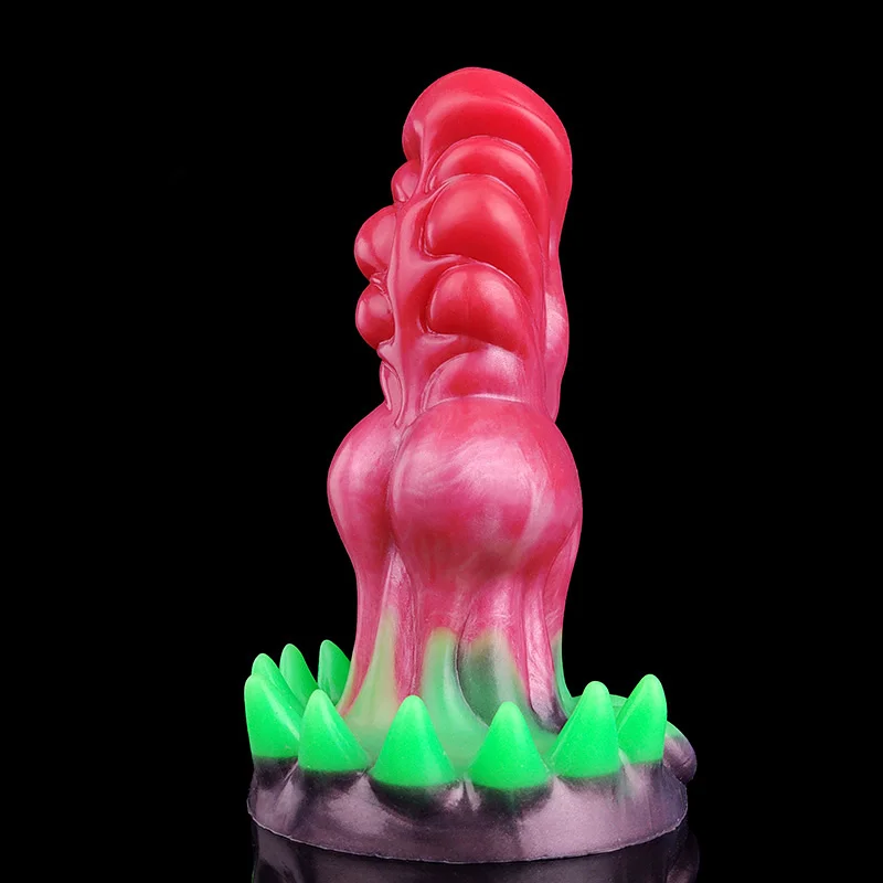 

2023 Forest Elf Fantasy Monster Dildo 7cm Big Knot Anal Butt Plug Luminous Paw Soft Silicone Sex Toy For Women Men With Sucker