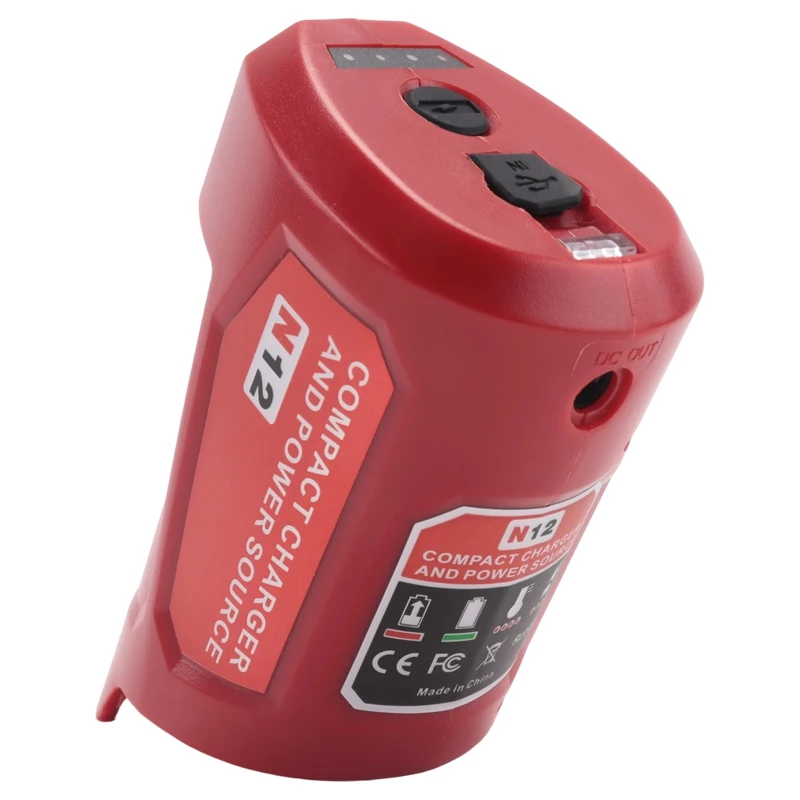 N12 Battery Power Source Adapter For 12V Battery Power Wheel Adapter With 12V DC Port USB2.0 Port