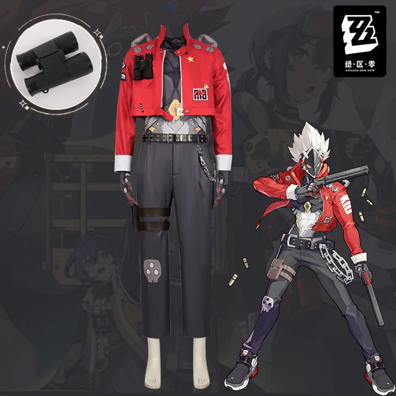 

Billy The Kid Cosplay Costume Game Zenless Zone Zero Suit Outfit Full Set Halloween Carnival Costumes for Fancy Party