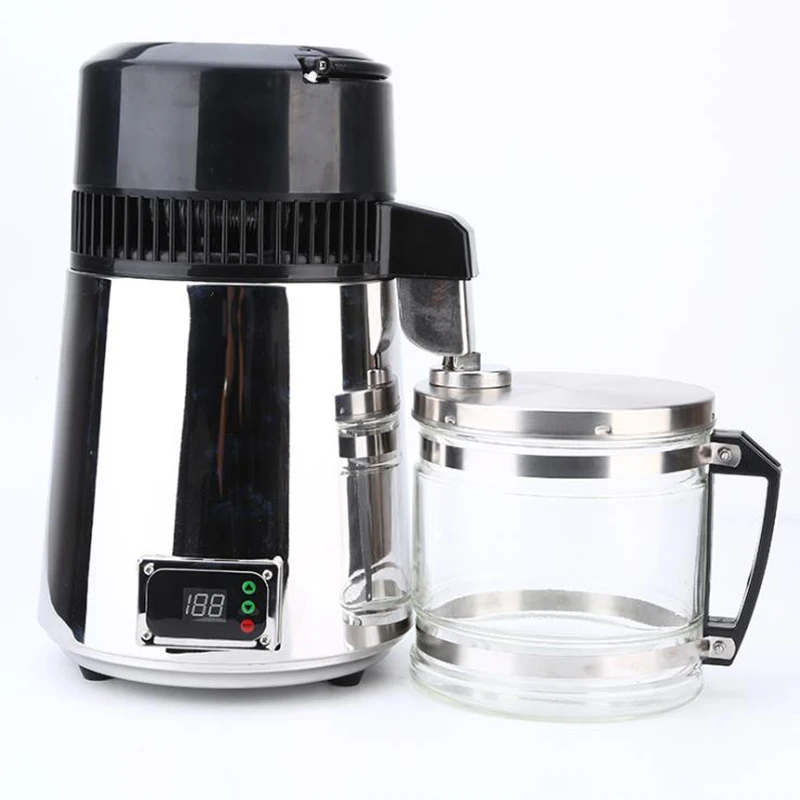 

Pure Water Distiller 4L Dental Distilled Water Machine Filter Stainless Steel Electric Distillation Purifier Jug 110V/220V