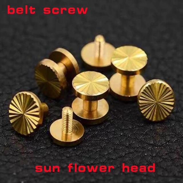 10set Screw rivet Solid Brass Screw 5mm 6mm 7mm 8mm 9mm 10mm chicago screw  chicago rivet screw back rivet