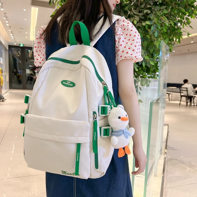 Middle School Backpack for Teen Girls College Student High School Bag Women  Bookbag Casual Campus Korean Bagpack