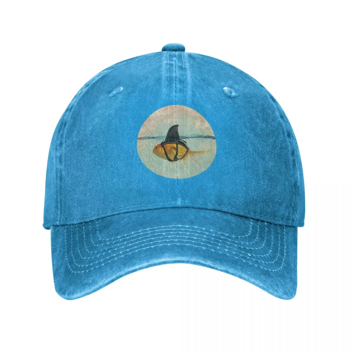 Goldfish with a Shark Fin Cap Cowboy Hat golf sun hats for women Men's -  AliExpress