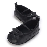 Cute Baby Patent Leather First Walker Shoes for Girl 2024 Infant Newborn Spring Autumn Bow Princess Dress No-Slip Shoes 2