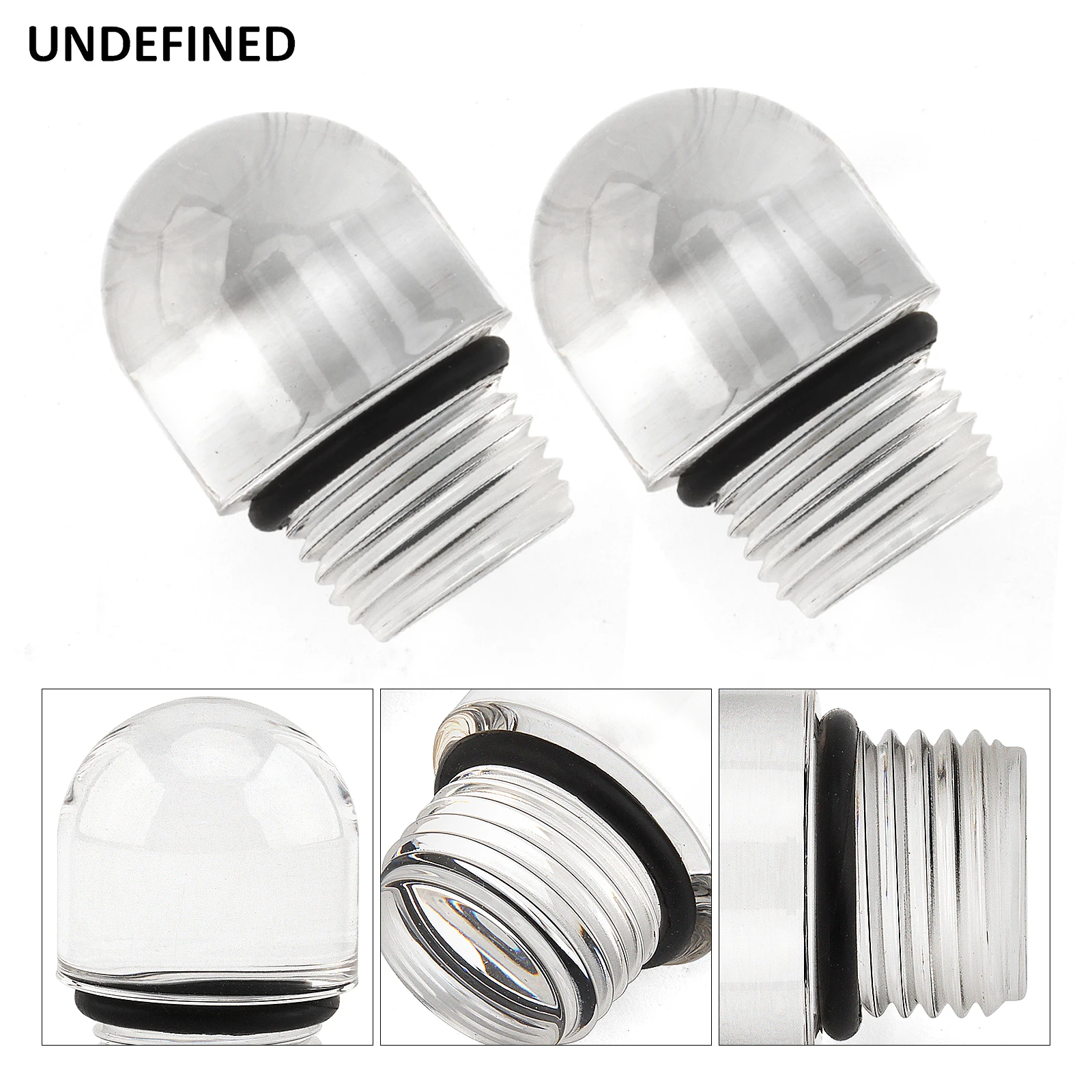 Clear fuel level sight bowl plugs for Holley carburetor 4150 4160 4500 motorcycle carburetor