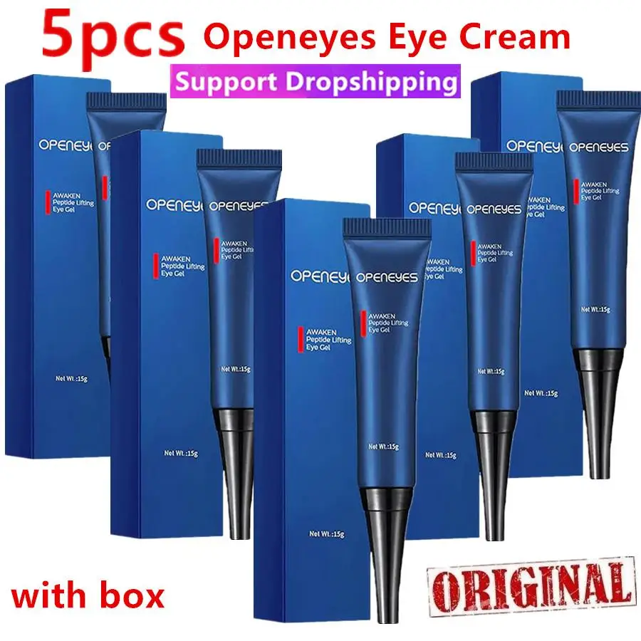 

5X Men Eye Cream Hyaluronate Cool Eye Gel Moisturizing Under Eye Cream For Dark Circles Puffiness Fine Lines Eye Care Products
