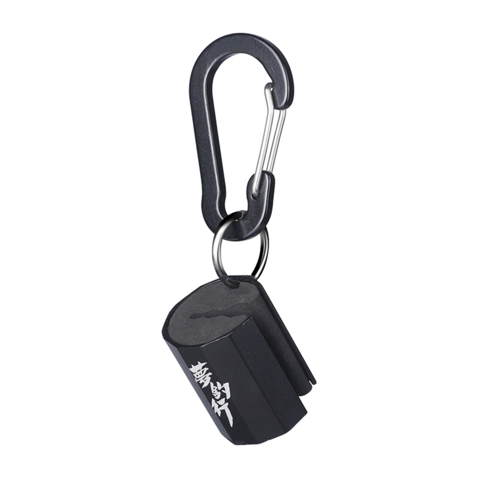 Fishing Rod Holder Wearable Pole Hanging Clamp Device Portable Fishing Rod Clip With Keychain Fishing Accessories samsfx fishing rod holder tie belt wrap straps suspenders fastener neoprene fishing tackle tools accessories
