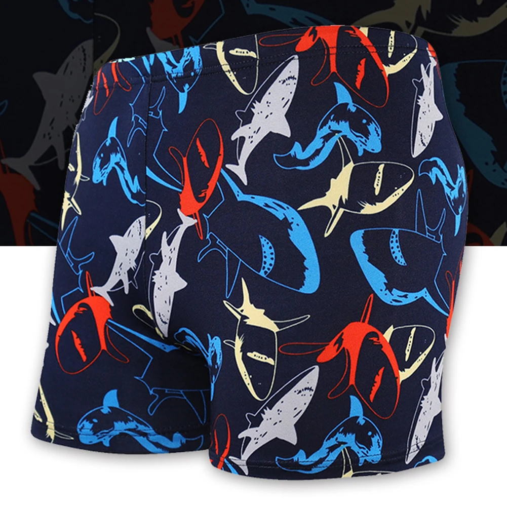 Boy Swimming Trunks Cartoon Printed Bathing Big Children Swim Shorts Summer Teenagers Beach Swimwear Short Pants 1Pc