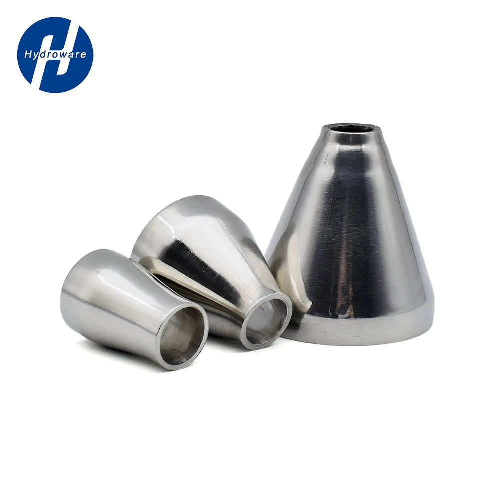 Stainless Steel Tube Outer Diameter 19mm-102mm SS304/316 Stainless Steel Sanitary Concentric Reducer Weld Concentic Reducer Sanitary Fittings