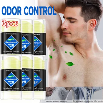 Men Deodorant Stick Anti Sweating Keep Drying Lasting Fragrance Remove Armpit Odor Underarm Refresh Sticks Antiperspirant 1/6pcs 1