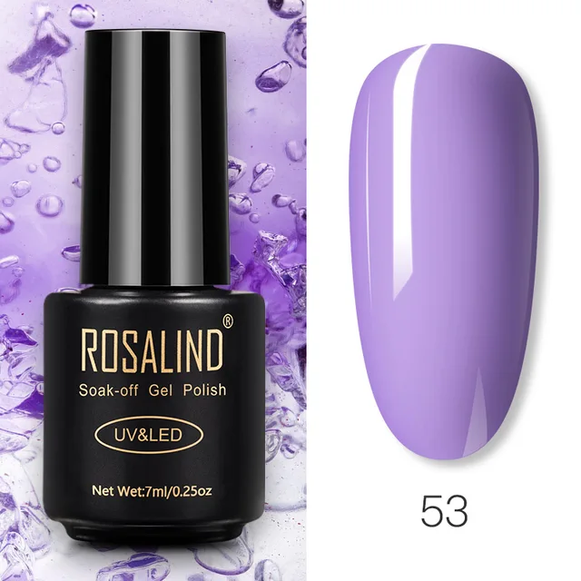 ROSALIND Nail Gel Polish Glitter Series Gel Varnishes All For Manicure Soak Off UV Lamp Nails Art Semi Permanent Gel Polish RA53