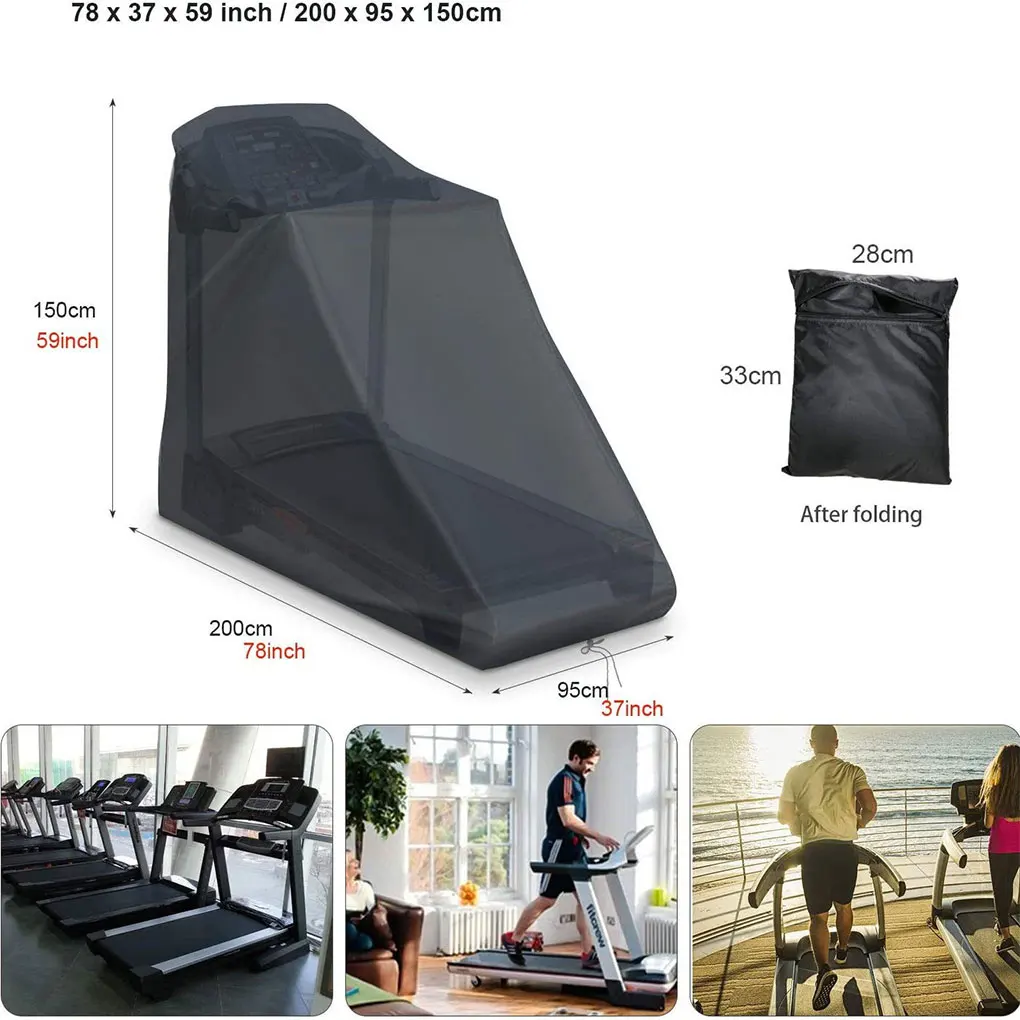 Treadmill Cover Indoor Outdoor Running Jogging Machine Waterproof Dust Shelter Sun UV Protection Storage Bag treadmill cover