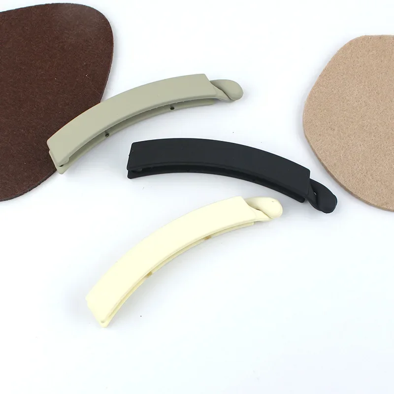 Hair Clips Hair Accessories Solid Color Frosted Banana Hair Clips Fashion Ponytail Holder Hair Clips Women Girls Hairpins Barrettes Womens Accessories