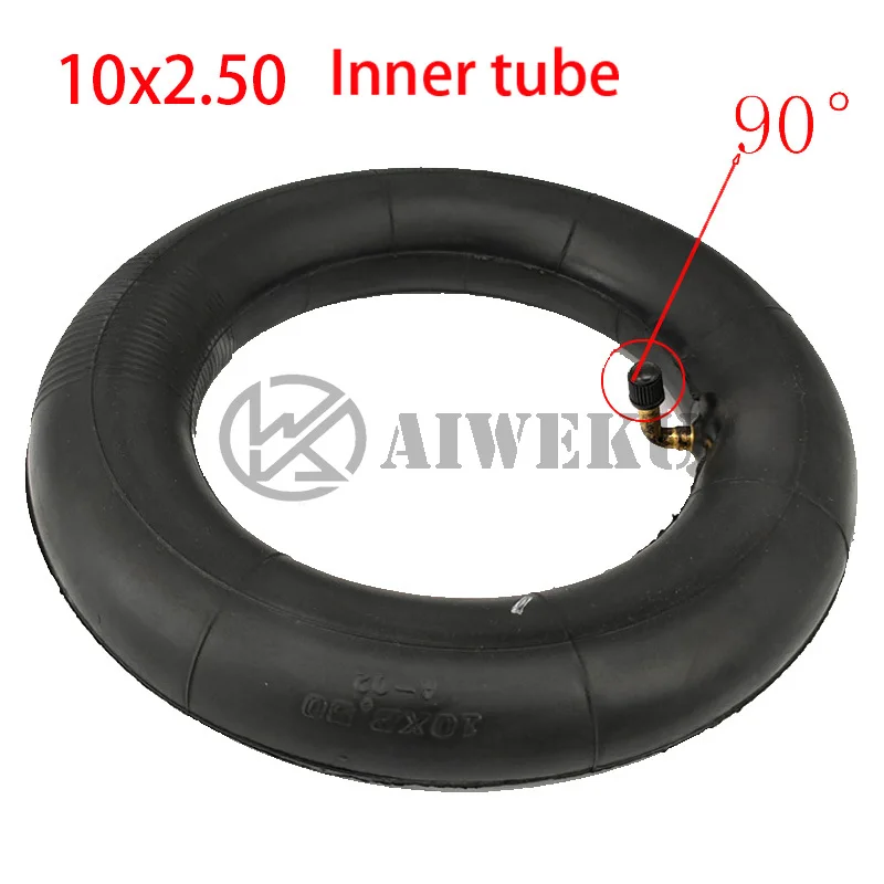 Electric Skateboard Tire 10x2.5 Inflatable Wheel Tyre Outer Tire Inner Tube for Electric Scooter Skate Board