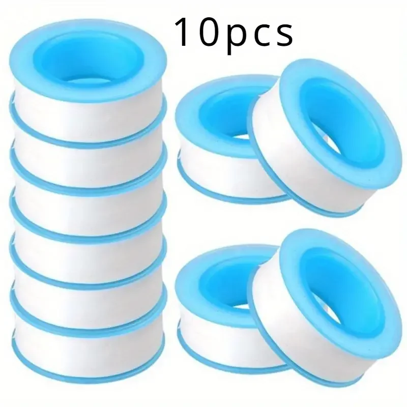 PTFE Water Pipe Tape Oil-free Sealing Tape Fitting Thread Seal Tape White Pipe Thread Seal Raw Material Tape Home Essential 4