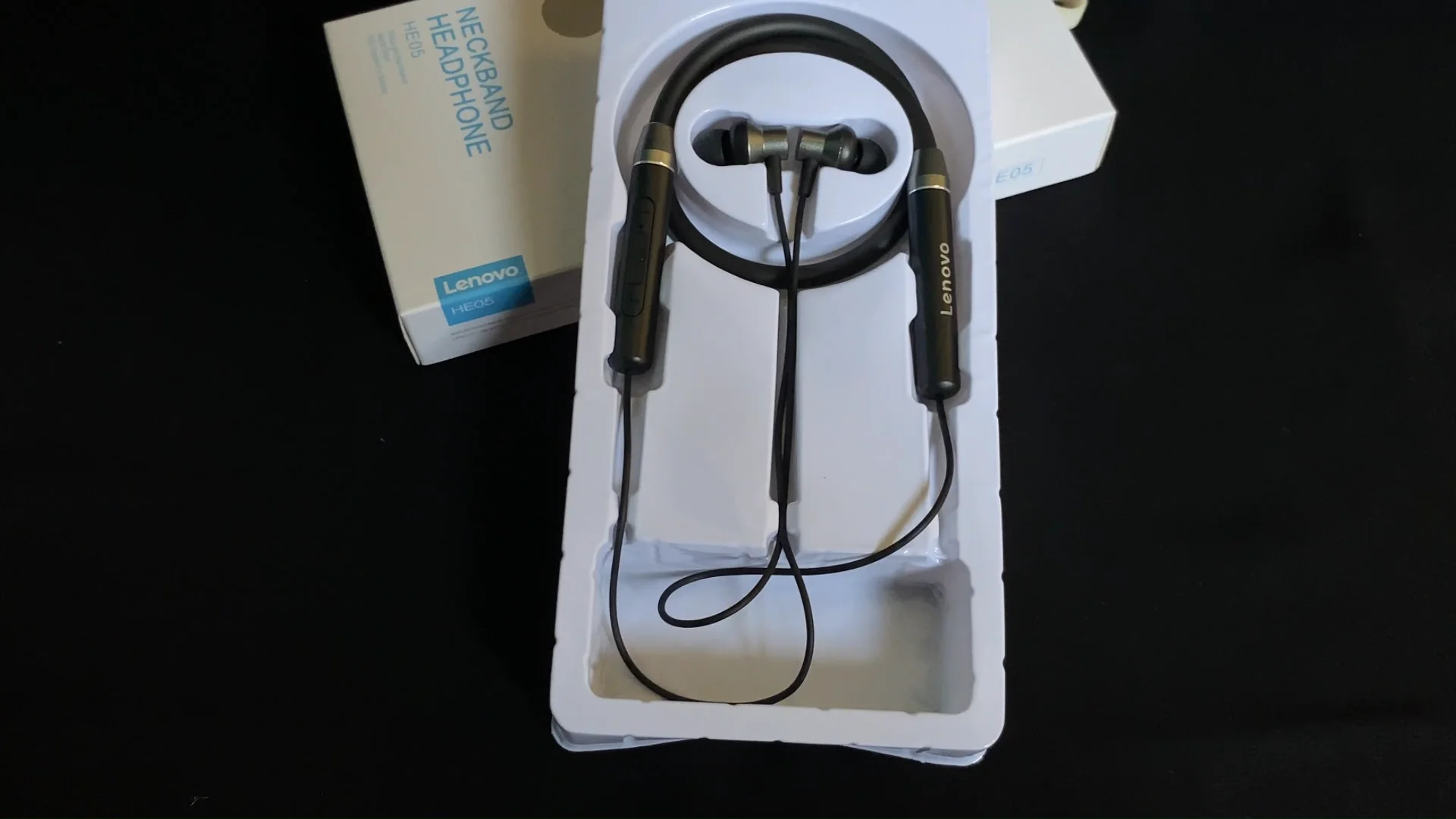 Lenovo HE05 Bluetooth Neckband Headphones – Waterproof, Long Battery Life, and High-Quality Sound for Active Lifestyles