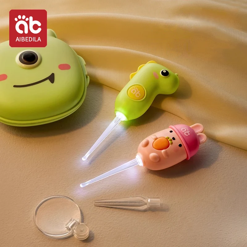 Luminous Ear Wax Removal Tool Ear Spoon Set Cleaner Tweezers LED Light Earpick for Children Adults Care ear wax cleaner,ear wax remover,ear wax picker,ear scooper