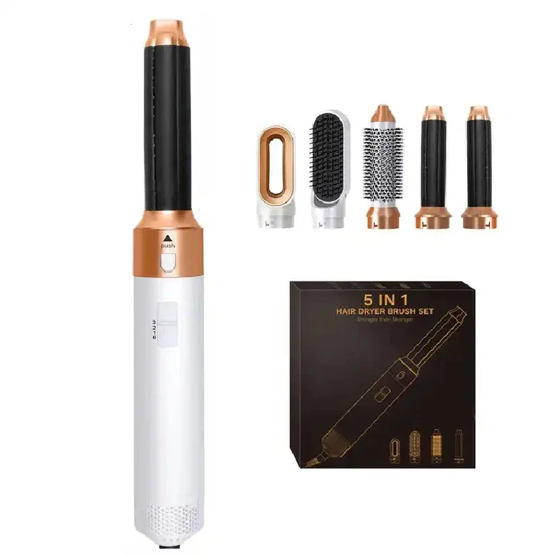 Hair Dryer Hair Dryer 5 In 1 Hot Air Comb Curlers With Diffuser Electric Blow Dryer Professional Complete Multifunctional Hot Air Brush