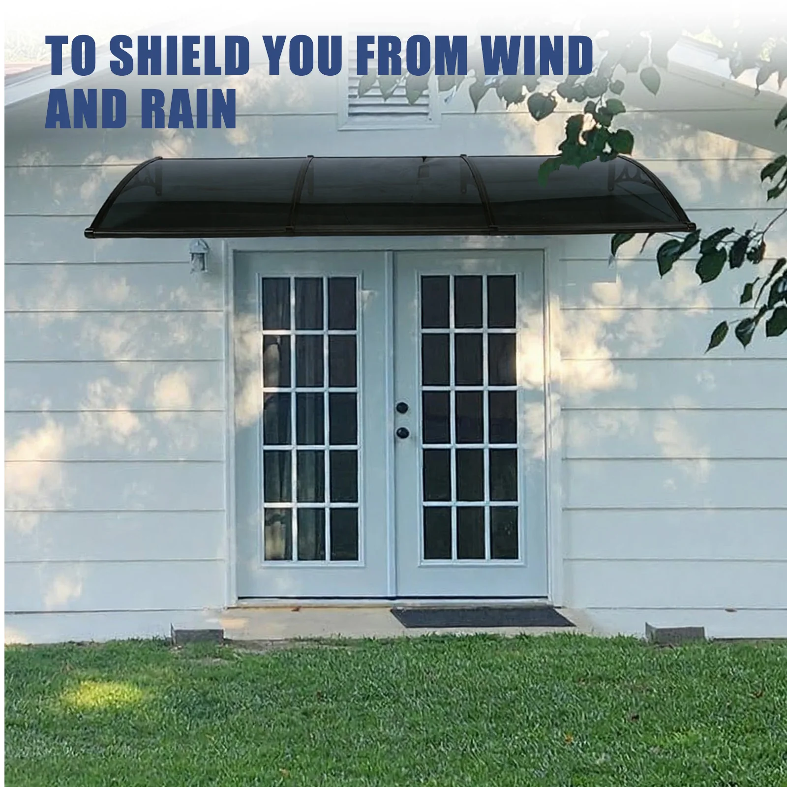 Polycarbonate Door Awning for Exterior Doors Deck Porch