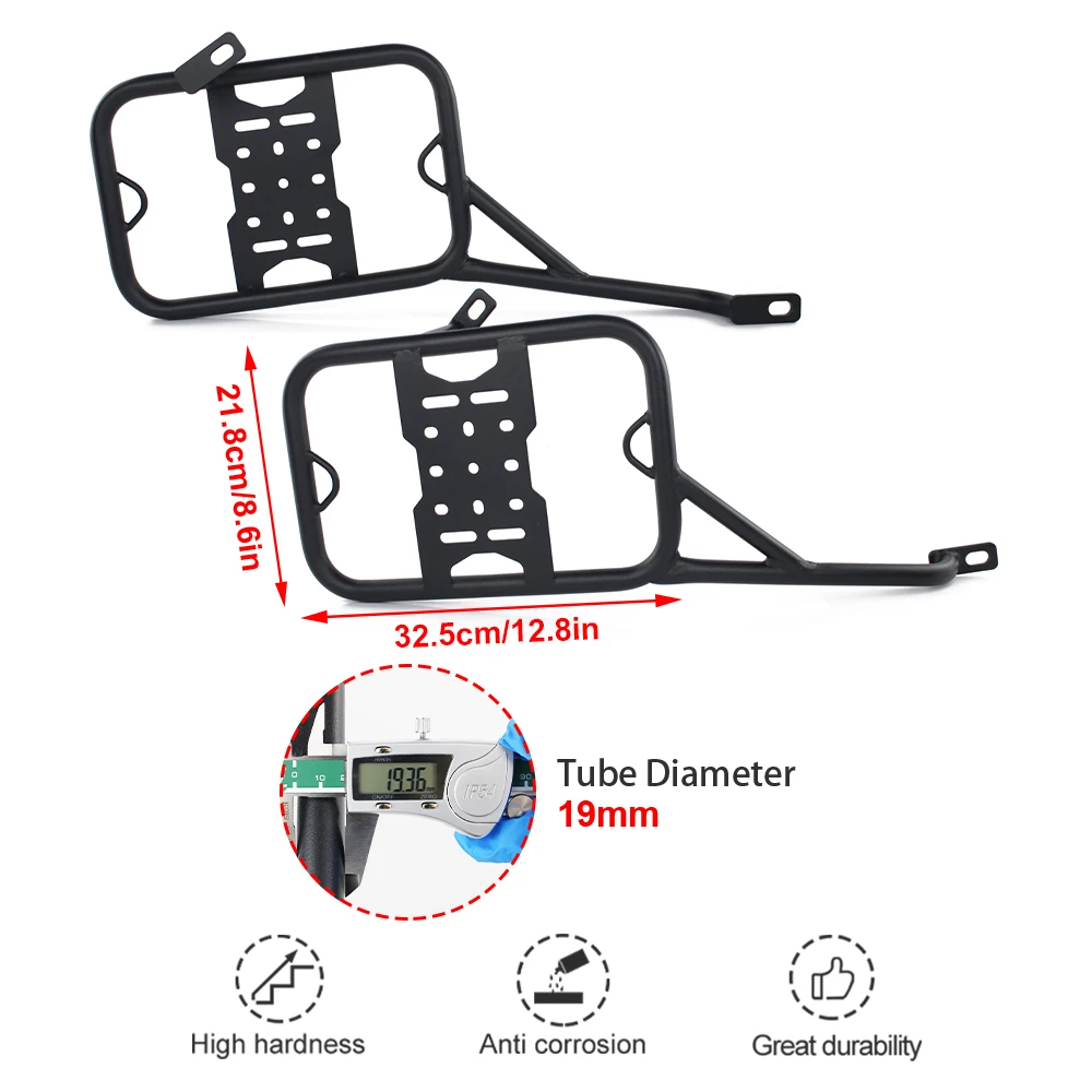 GP Kompozit Portapacchi laterale nero compatibile per Honda CRF250L / CRF300L 2023