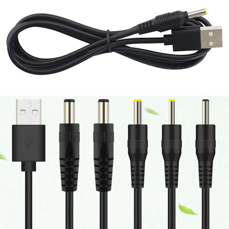 5V 3A 1M 2M 6Ft Usb A Maschio A Dc 55*21 55*25 4*1.7 3.5*1.35 2.5*0.7 Mm Jack Plug Prolunga Cavo Di Alimentazione Connettore Del Cavo Di Alimentazione