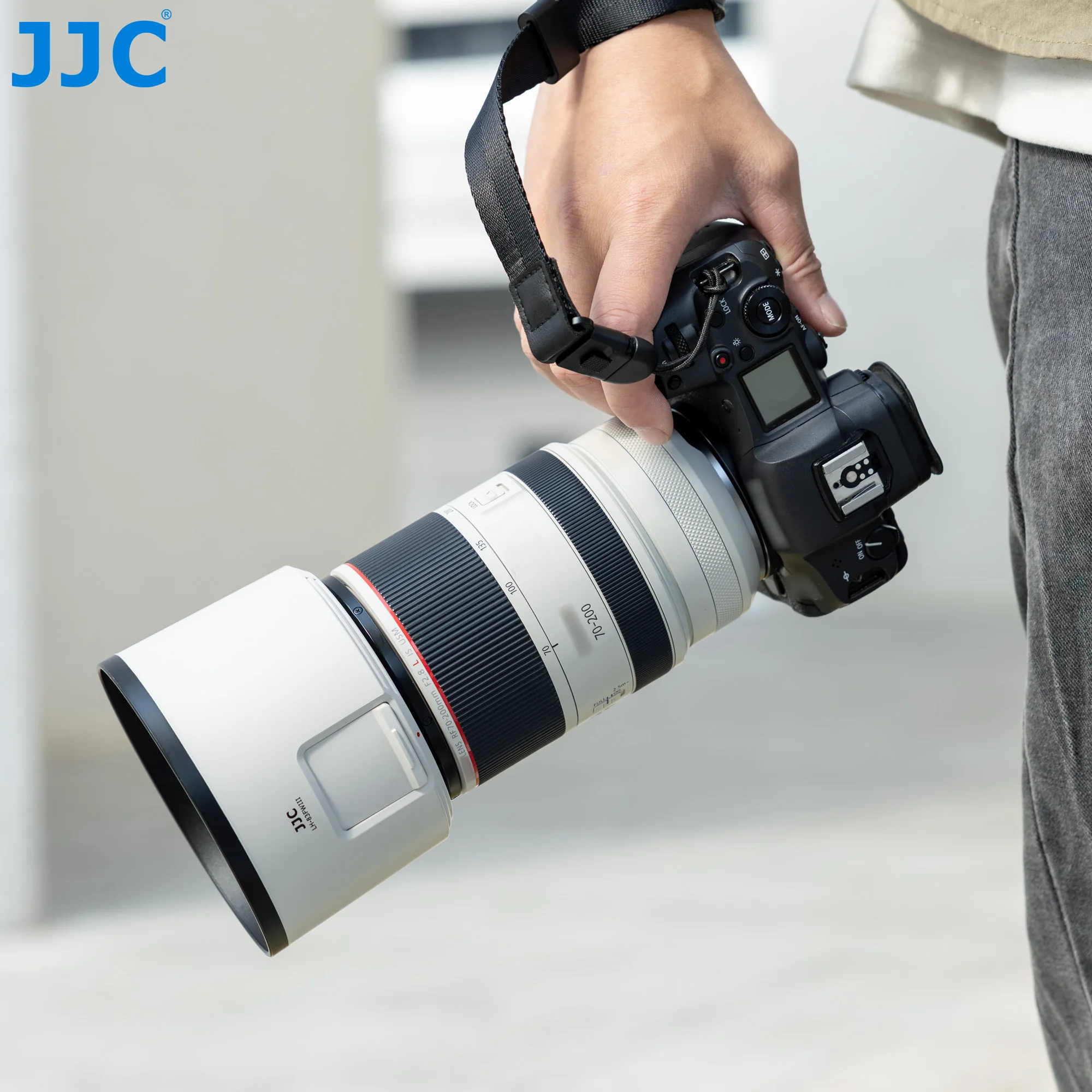 JJC Kamera-Gegenlichtblende für Canon RF 70-200mm F2.8 L IS USM Objektiv RF 100-500mm F4.5-7.1 L IS USM Objektiv Ersatz für Canon ET-83FWIII – Detail 10