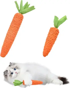 Carrot Teething Cat Teaser Toy 1