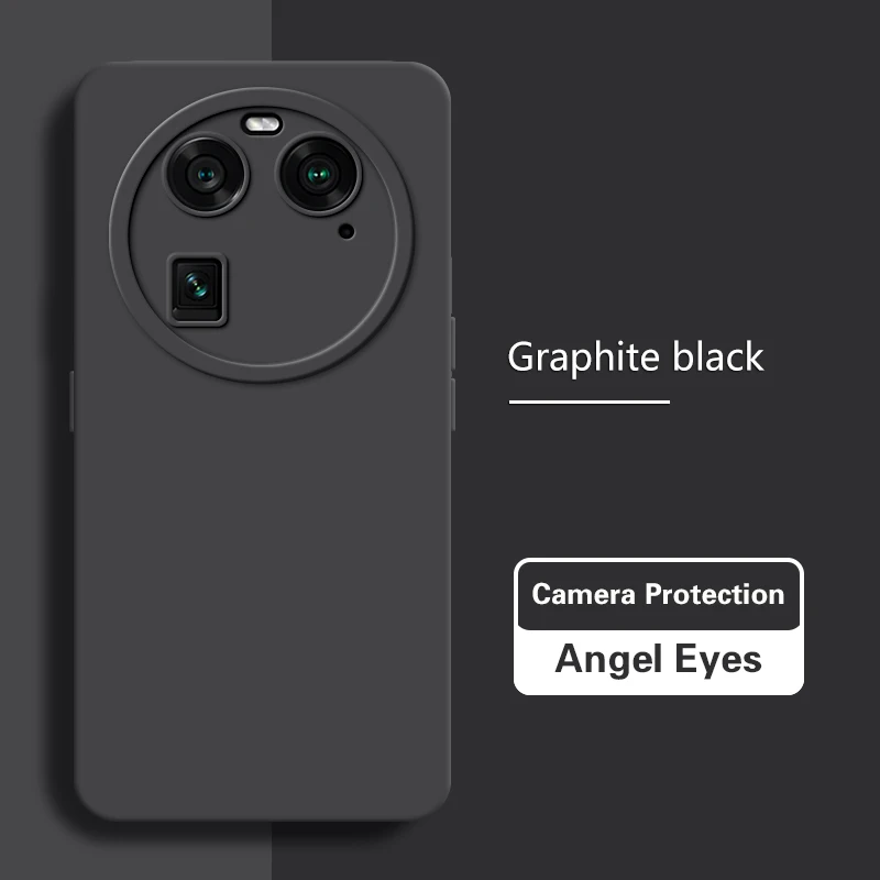 High-Quality Liquid Silicone Phone Case with Camera Protection and Angel Eyes Design
