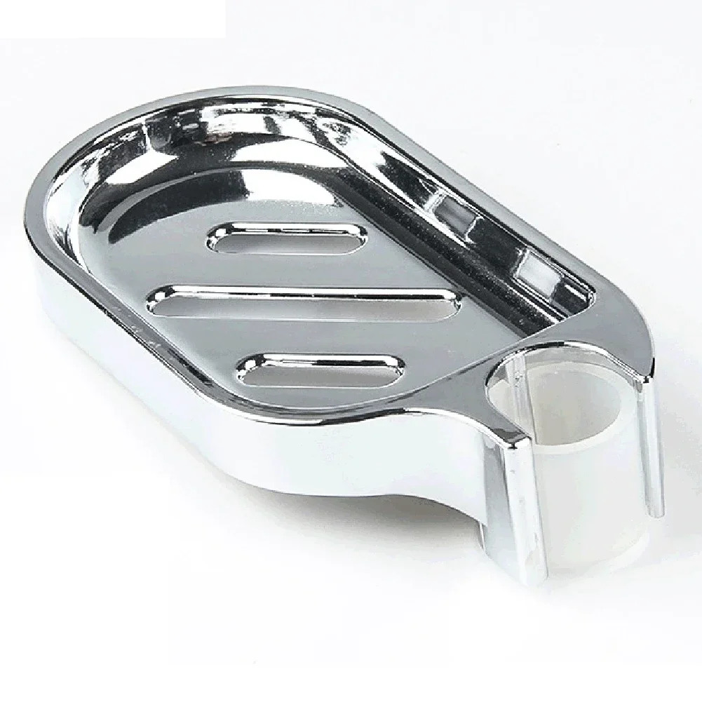 Soap Holder 25mm Plastic Shower Rail Soap Dish Box Pallet Shower Rod Slide Bar ABS Chrome For Sliding Bar Bathroom Tray